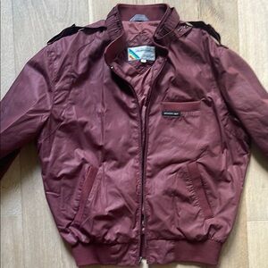Unisex Members Only Maroon Bomber Jacket-Men’s or Women’s